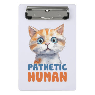 Mini Porte-bloc Homme pathétique - Design de chat Sarcastique