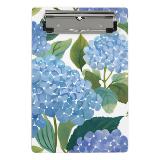 Mini Porte-bloc Hortensias bleus | Beau buisson floral