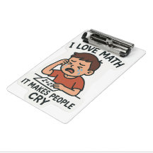 I Love Math - Drôle Sticker Cartoon
