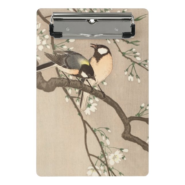 Mini Porte-bloc Japonais Asiatique Koson Bird Chickadee Songbird (Devant)
