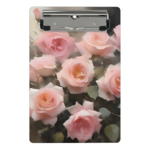 Mini Porte-bloc Joli rose roses aquarelle peinture