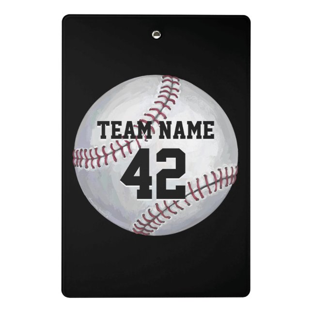 Mini Porte-bloc Joueur et nombre de baseball (Dos)