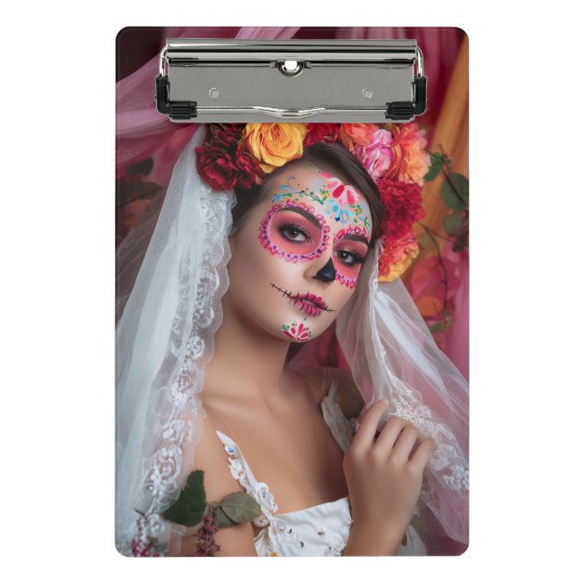 Mini Porte-bloc Jour du Carnet de la Catrina morte (Devant)