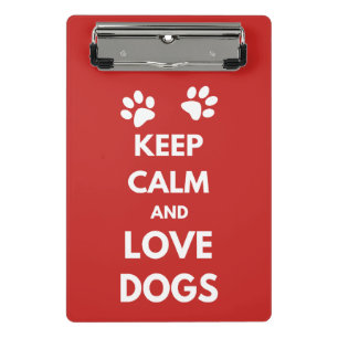 Mini Porte-bloc Keep calm and love dogs