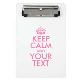 Mini Porte-bloc KEEP CALM personnalisé et votre texte
