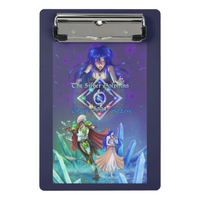 Mini Porte-bloc La saga des dauphins d'argent (Devant)