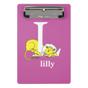 Mini Porte-bloc L'ABC de Dr Seuss : Lettre L - Blanc Ajoutez vot