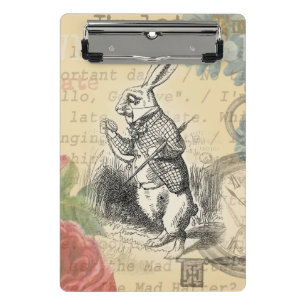 Mini Porte-bloc Lapin Blanc Aventures d'Alice au Pays des Merveill