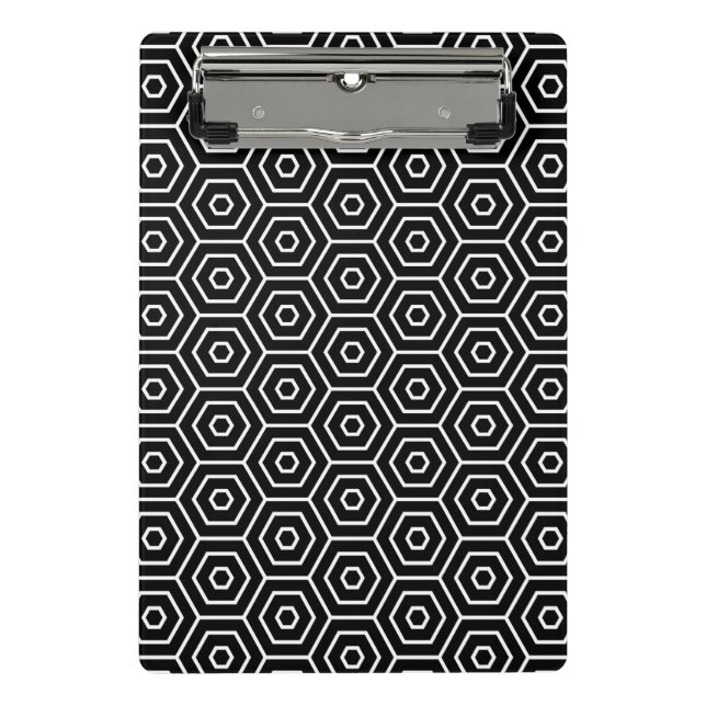 Mini Porte-bloc Les hexagones donnent au motif géométrique (Devant)