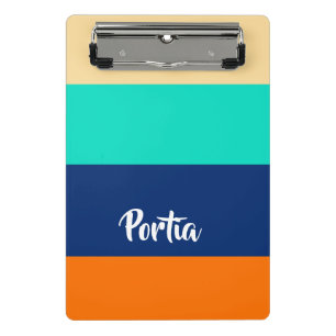 Mini Porte-bloc Lignes multicolores à motif