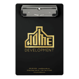 Mini Porte-bloc Logo de développement résidentiel moderne Immobili