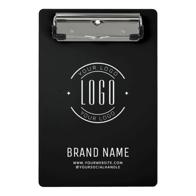 Mini Porte-bloc Logo d'entreprise personnalisée moderne marque com (Devant)
