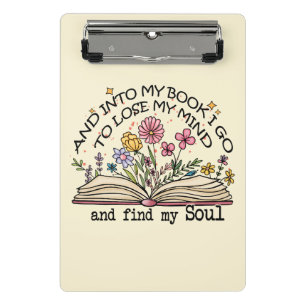 Mini Porte-bloc Louveur de livres floraux