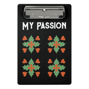 Mini Porte-bloc Ma Passion Couleur blanche Couleur Texte personnal