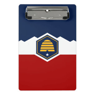 Mini Porte-bloc Mini-bloc-notes avec le nouveau drapeau de l'Utah,