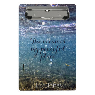 Mini Porte-bloc Mini-Clipboard Océan Personnalisé