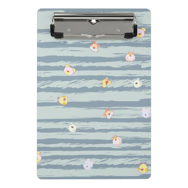 Mini Porte-bloc Mini Clipboard – Whimsy Faces (Devant)