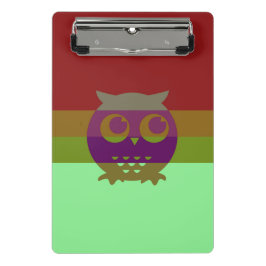 Mini Porte-bloc Mini-Porte - bloc de hibou Abstrait