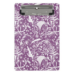 Mini Porte-bloc Moderne Violet Botanique