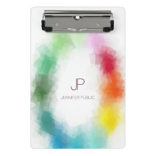 Mini Porte-bloc Monogramme Colorful Modèle moderne Élégant
