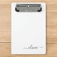 Monogramme de nom féminin écriture moderne noir bl