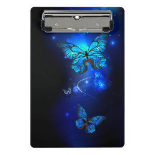 Mini Porte-bloc Morpho Butterfly in the Dark Background