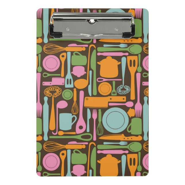 Mini Porte-bloc Motif 3 d'ustensiles de cuisine (Devant)