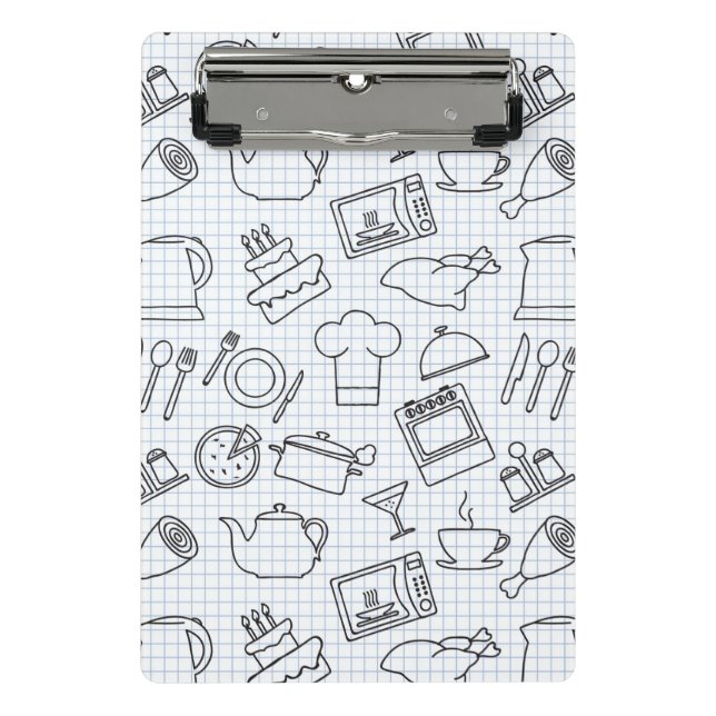 Mini Porte-bloc Motif 4 de cuisine (Devant)