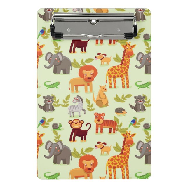 Mini Porte-bloc Motif avec des animaux de bande dessinée (Devant)