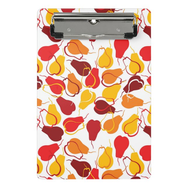 Mini Porte-bloc Motif avec des poires (Devant)