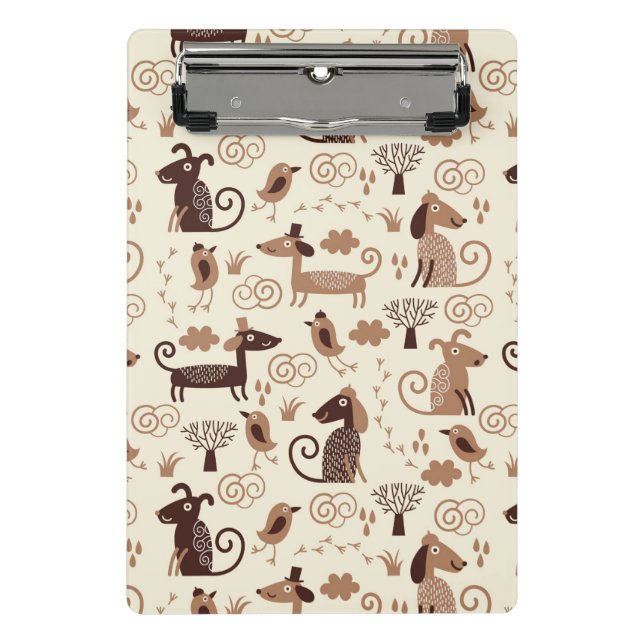 Mini Porte-bloc motif avec les chiens mignons (Devant)