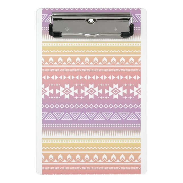 Mini Porte-bloc Motif aztèque tribal d'ombre (Devant)