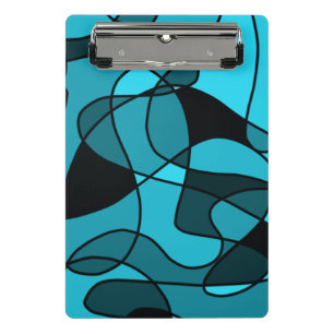 Mini Porte-bloc motif bleu 3 anneau Classeur