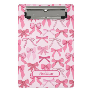 Mini Porte-bloc Motif charmant à ruban rose