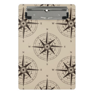 Mini Porte-bloc Motif de boussole de navigation