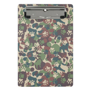 Mini Porte-bloc Motif de camouflage de chien