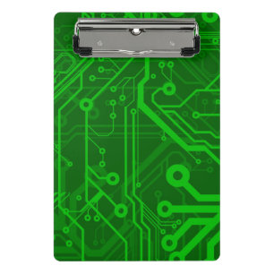 Mini Porte-bloc Motif de carte électronique de vert