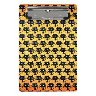 Mini Porte-bloc Motif de chatons noirs