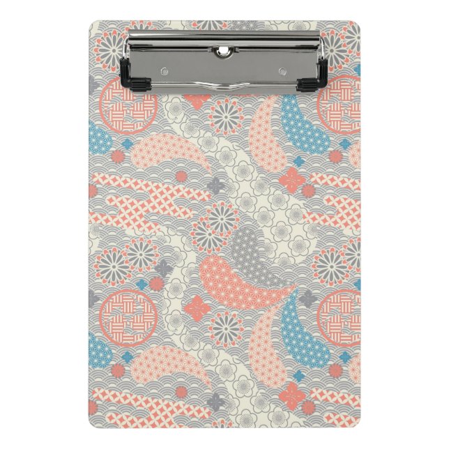Mini Porte-bloc Motif de style japonais. Illustration (Devant)