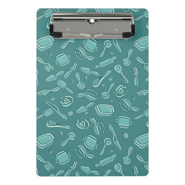 Mini Porte-bloc Motif d'ustensiles de cuisine (Devant)