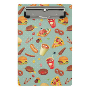Mini Porte-bloc Motif élégant d'aliments de préparation rapide