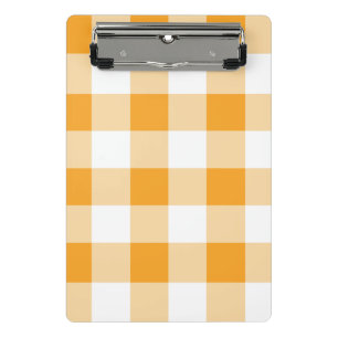 Mini Porte-bloc Motif En vichy jaune