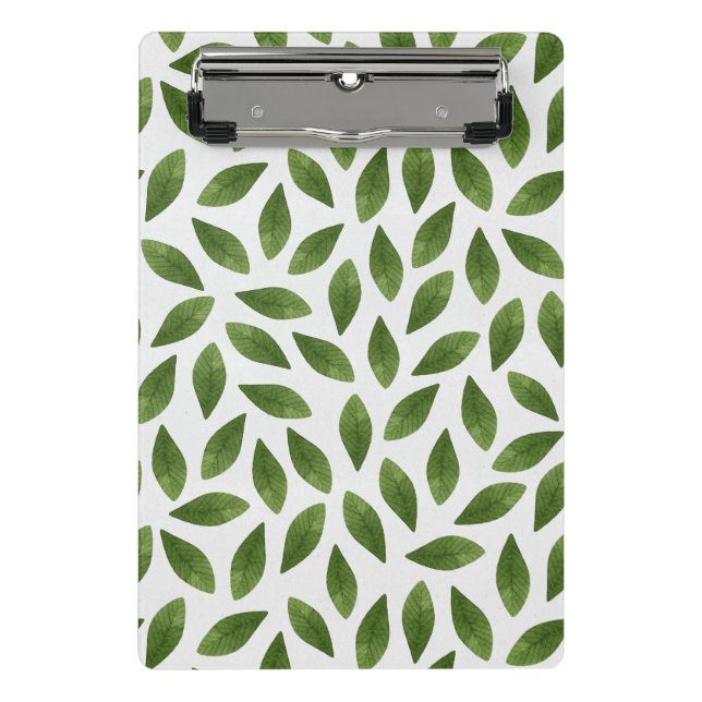 Mini Porte-bloc Motif Feuille couleur vert foncé (Devant)