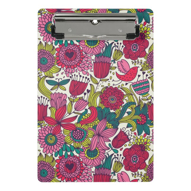 Mini Porte-bloc Motif floral lumineux (Devant)
