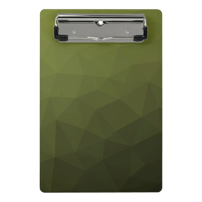 Mini Porte-bloc Motif géométrique du maillage vert de l'Armée (Devant)
