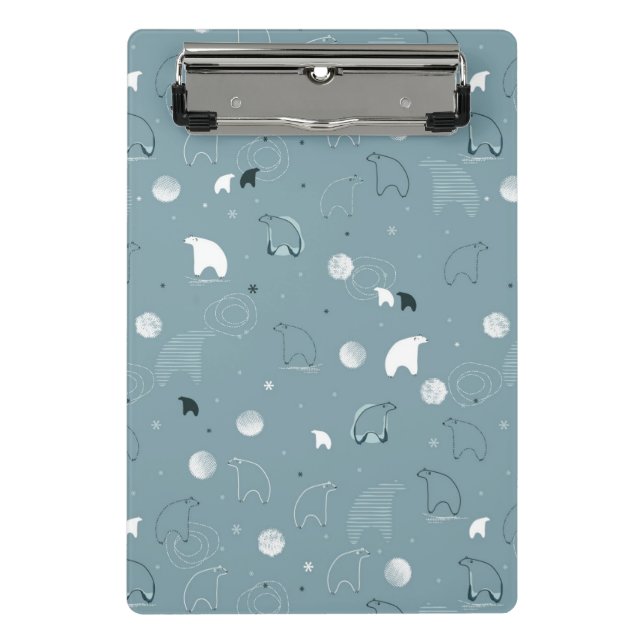 Mini Porte-bloc motif montrant un polaire mignon (Devant)