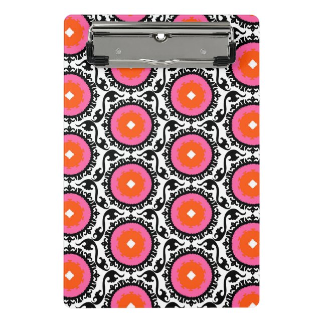 Mini Porte-bloc Motif rose de Suzani (Devant)