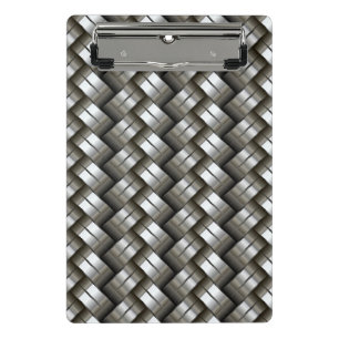 Mini Porte-bloc Motif tissé en métal
