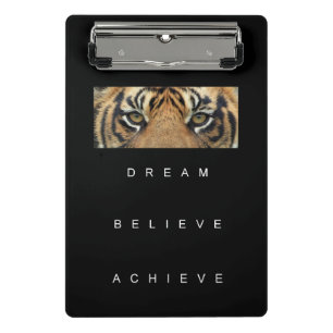 Mini Porte-bloc Motivation Inspiration de succès Cool Tiger yeux