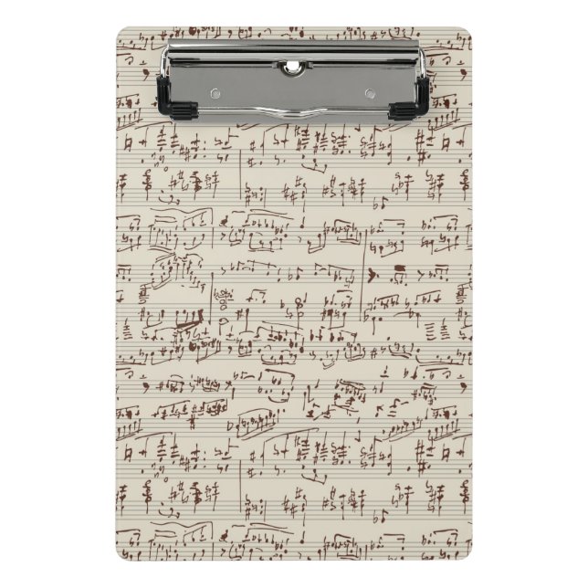 Mini Porte-bloc Notes de musique (Devant)